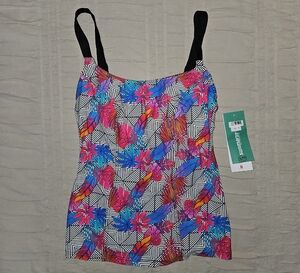 Colorful Floral Tankini Top